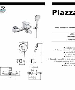 Alternative view of PIAZZA - OGGI - DUCHA EXTERIOR CON TRANSFERENCIA Y DUCHADOR