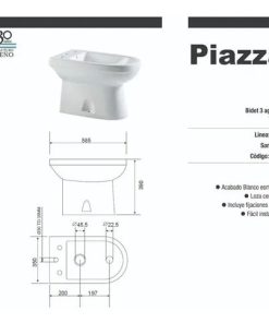 Alternative view of PIAZZA - GARDA - BIDET 3 AGUJEROS