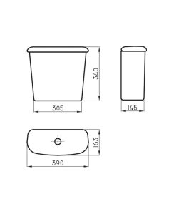 Alternative view of FERRUM - ANDINA - DEPOSITO DE COLGAR SIMPLE DESCARGA 6L
