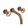 PEIRANO - PULSE DARK GOLD - JUEGO PARA LAVATORIO DE PARED