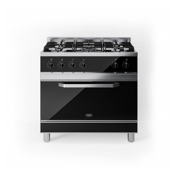 TST / INOX - COCINA VESTA BLACK 90 CM