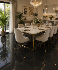 Alternative view of CERRO NEGRO - CERAM KALIFA BRILLANTE NEGRO 1º 29X59 (2.40)