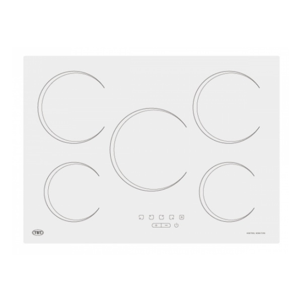 TST / INOX - ANAFE VITROCERAMICO BLANCO V ZONAS 675X475