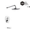 FV - AROMO - JUEGO MONOCOMANDO PARA BAÑERA Y DUCHA 106/D8-CR