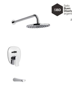 FV - AROMO - JUEGO MONOCOMANDO PARA BAÑERA Y DUCHA 106/D8-CR