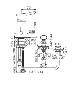 Alternative view of FV - LIBBY - MONOCOMANDO PARA BIDET 189/39