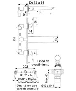 Alternative view of FV - EPUYEN - JUEGO PARA LAVATORIO 203/L2