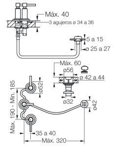 Alternative view of FV - CITY - JUEGO PARA BIDET CON TRANSFERENCIA 295/88