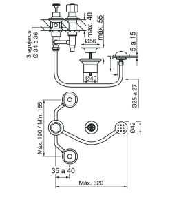 Alternative view of FV - ARIZONA PLUS - JUEGO P BIDET CON TRANSFERENCIA 295/B1P