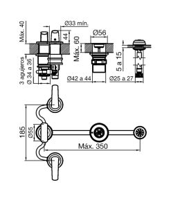 Alternative view of FV - EPUYEN - JUEGO PARA BIDET CON TRANSFERENCIA 295/L2