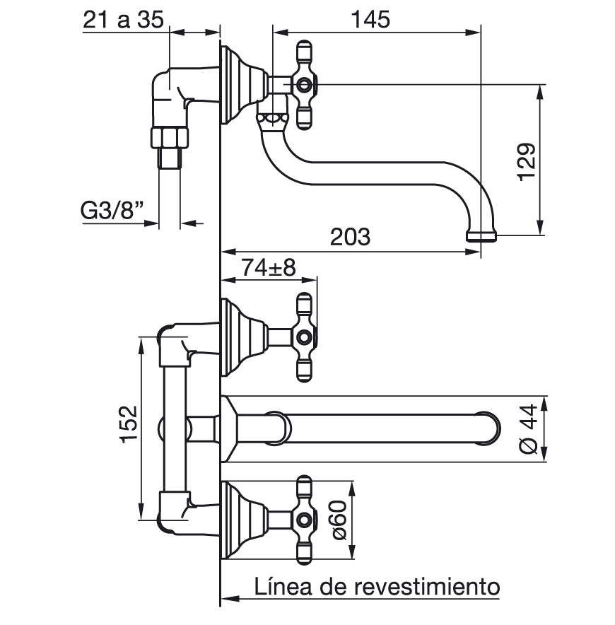 FV - NEWPORT PLUS - JUEGO PARA COCINA DE EMBUTIR 403/B2P - Imagen 2