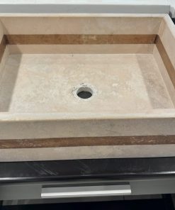 BIZANTINA - TRAVERTINO BACHA LENGA 44X27X12