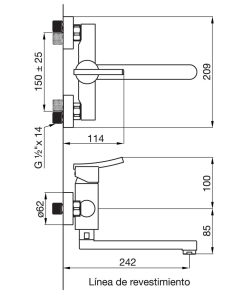 Alternative view of FV - LIBBY - JUEGO MONOCOMANDO COCINA EXTERIOR DE PARED