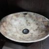 BIZANTINA-TRAVERTINO-BACHA OVAL.C/GDA R.VERONA 41X32