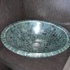 BIZANTINA - ALPE MARMOL BACHA OVAL VERDE 44X34X13