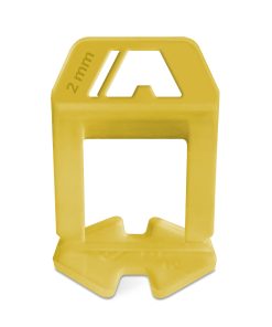 ATRIM - ESPACIADOR AUTONIVELANTE CHICO 2MM CLIP AMARILLO