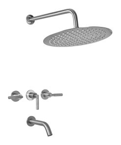PEIRANO - NICKEL BEAT  - DUCHA EMB C/TRANSF C.CERAM BEAT NIC