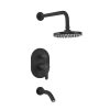 PEIRANO - ADRA BLACK - DUCHA DE EMBUTIR C/TRANSF MONOCOMANDO