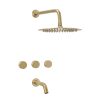 PEIRANO - FABRIC - DUCHA DE EMBUTIR GOLD C/ TRANSF 80-100G