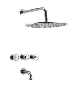 PEIRANO - PULSE CROMO - DUCHA EMBUTIR C/TRANSF