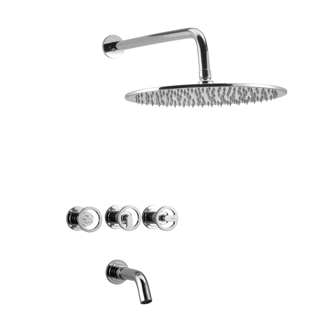 PEIRANO - PULSE CROMO - DUCHA EMBUTIR C/TRANSF