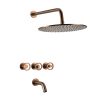 PEIRANO - PULSE DARK GOLD - DUCHA EMBUTIR C/TRANSF