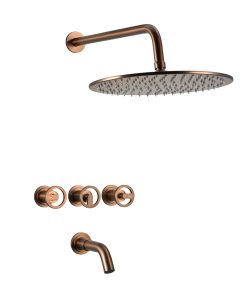 PEIRANO - PULSE DARK GOLD - DUCHA EMBUTIR C/TRANSF
