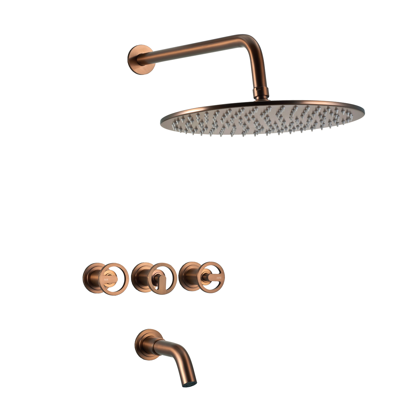 PEIRANO - PULSE DARK GOLD - DUCHA EMBUTIR C/TRANSF