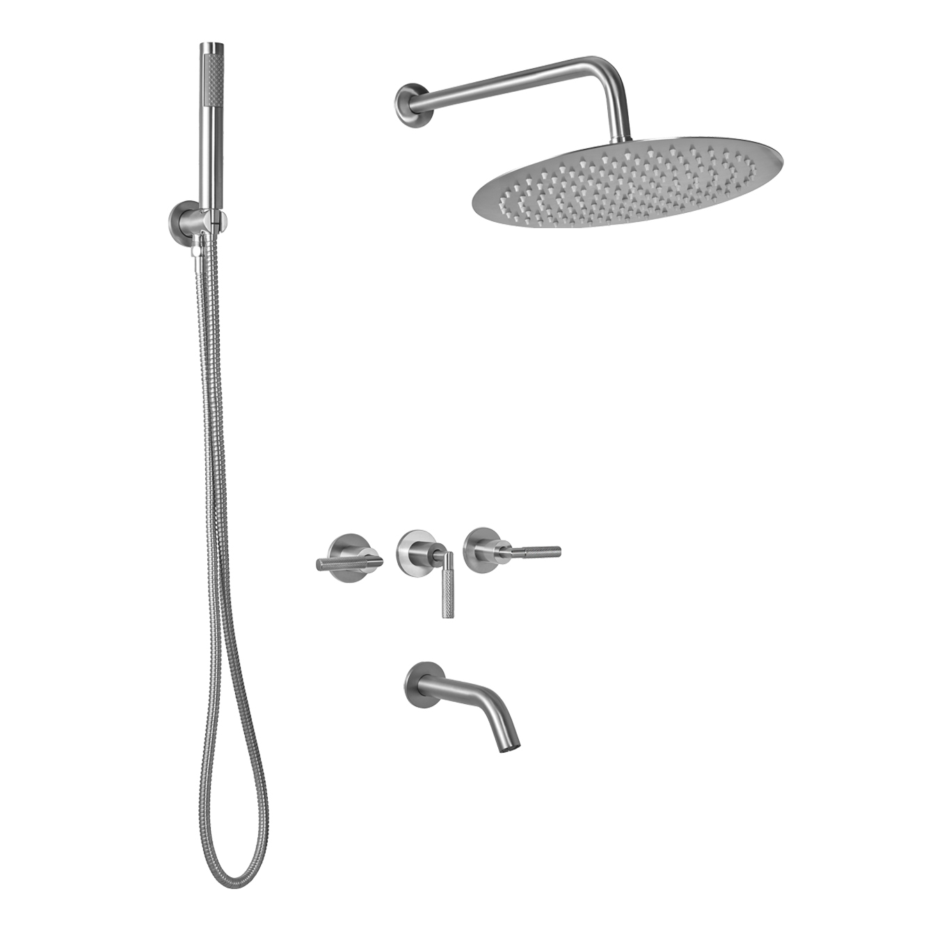 PEIRANO - NICKEL BEAT - DUCHA DE EMBUTIR TRES FUNCIONES