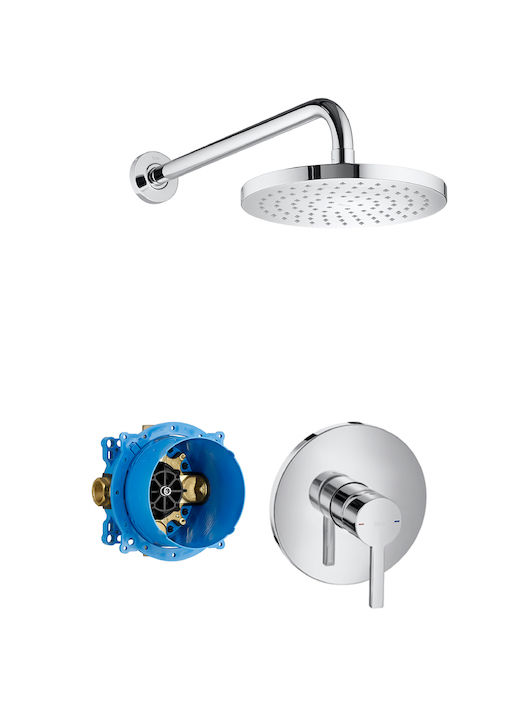 ROCA - NAIA - GRIFERIA MONOCOMANDO KIT DUCHA EMBUTIR CRO