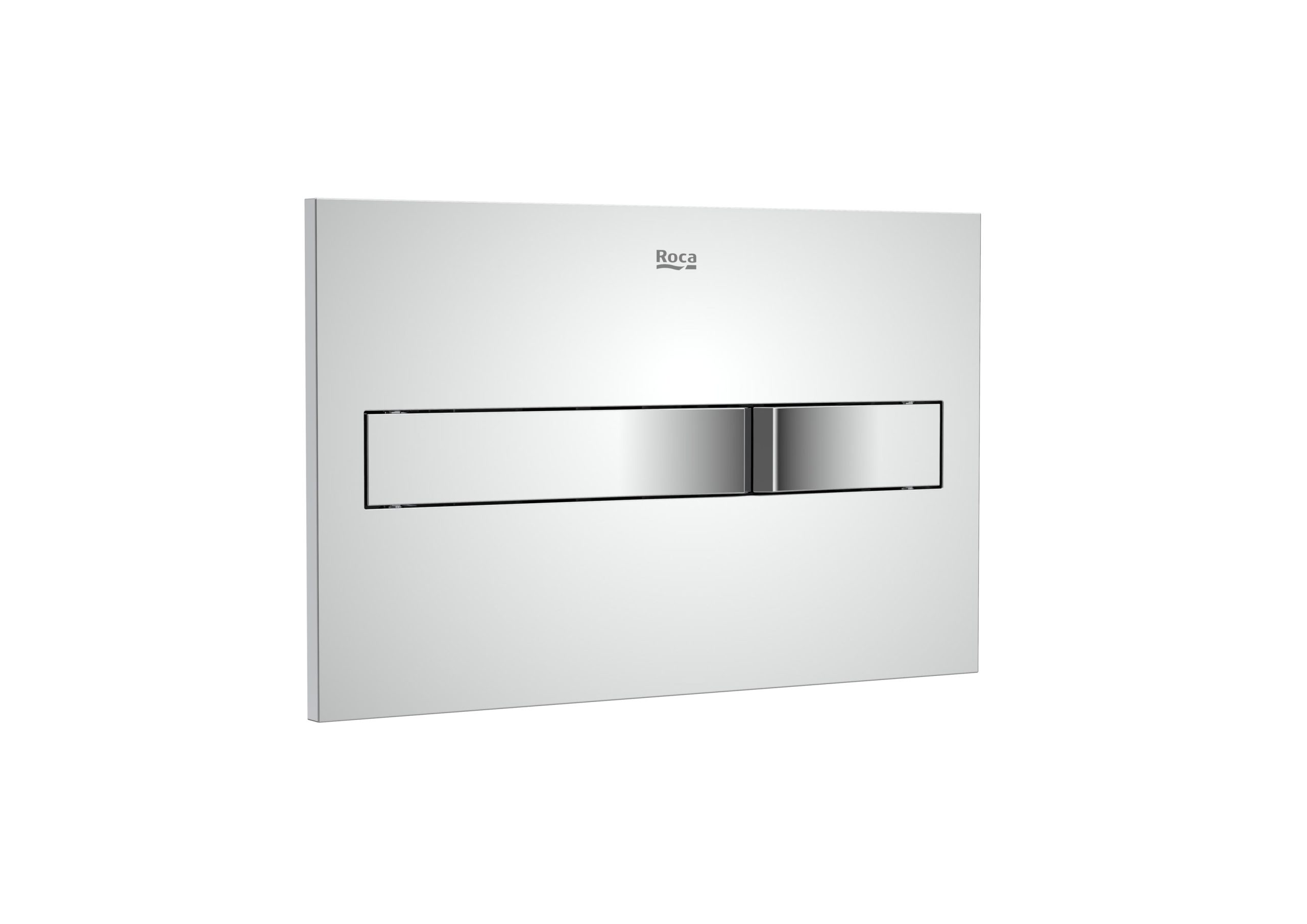 ROCA - PLACA DE ACCIONAMIENTO PL2A CON DESCARGA DUAL CHROME