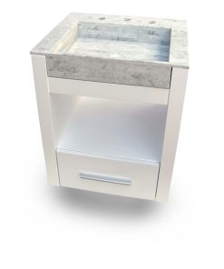 ACCECO - AIDA - VANITORY BLANCO LAQ. DE COLGAR 50X62 C/MES.