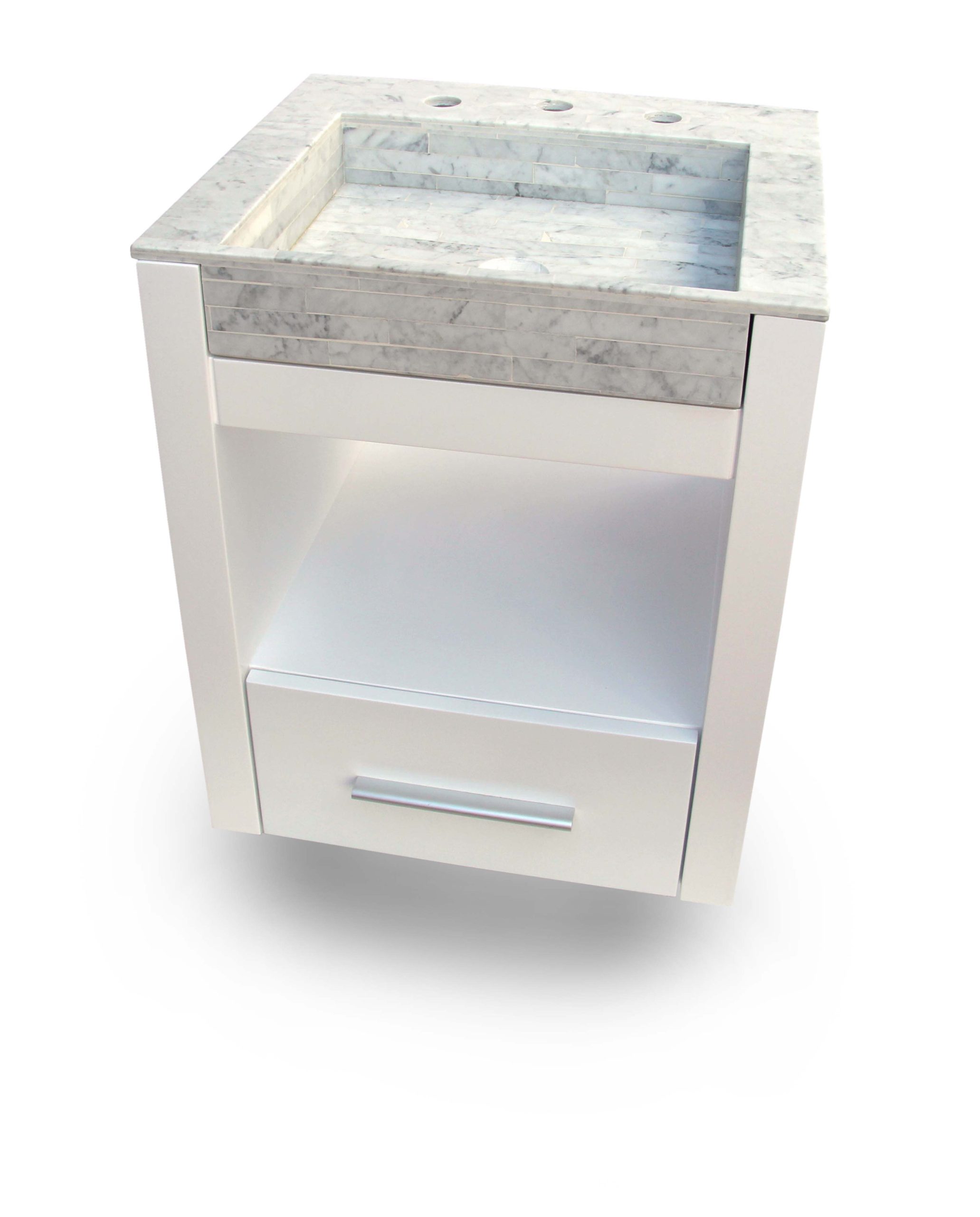 ACCECO - AIDA - VANITORY BLANCO LAQ. DE COLGAR 50X62 C/MES.