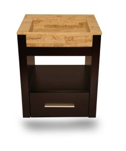 ACCECO - AIDA - VANITORY WENGUE LAQ. COLG 50X62 C/MES.