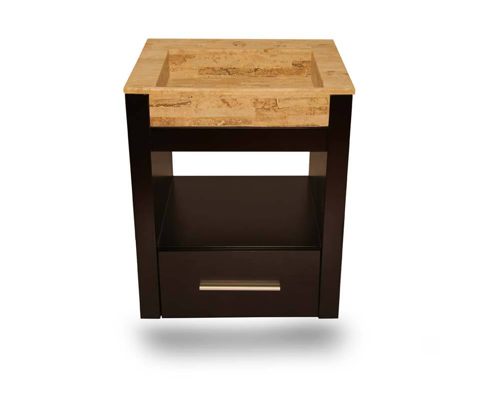 ACCECO - AIDA - VANITORY WENGUE LAQ. COLG 50X62 C/MES.