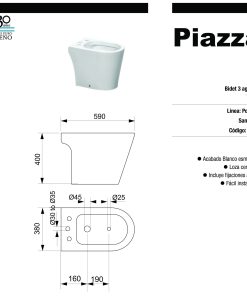 Alternative view of PIAZZA - POSITANO - BIDET 3 AGUJEROS