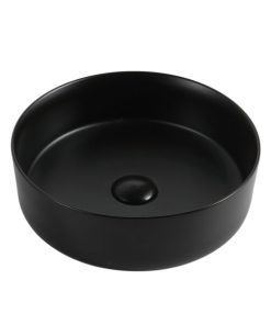 PEIRANO - BACHA DE APOYAR REDONDA NEGRO MATE 400x400x125