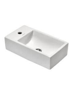 PEIRANO - BACHA DE APOYAR BLANCA RECTANGULAR 465x260x125