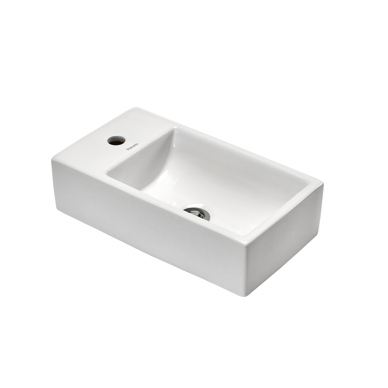 PEIRANO - BACHA DE APOYAR BLANCA RECTANGULAR 465x260x125