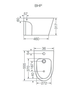 Alternative view of FERRUM - MARINA - BIDET DE COLGAR 1 AGUJERO