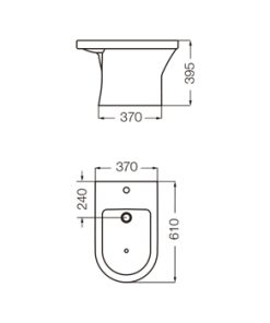 Alternative view of FERRUM - VARESE - BIDET 1 AGUJERO