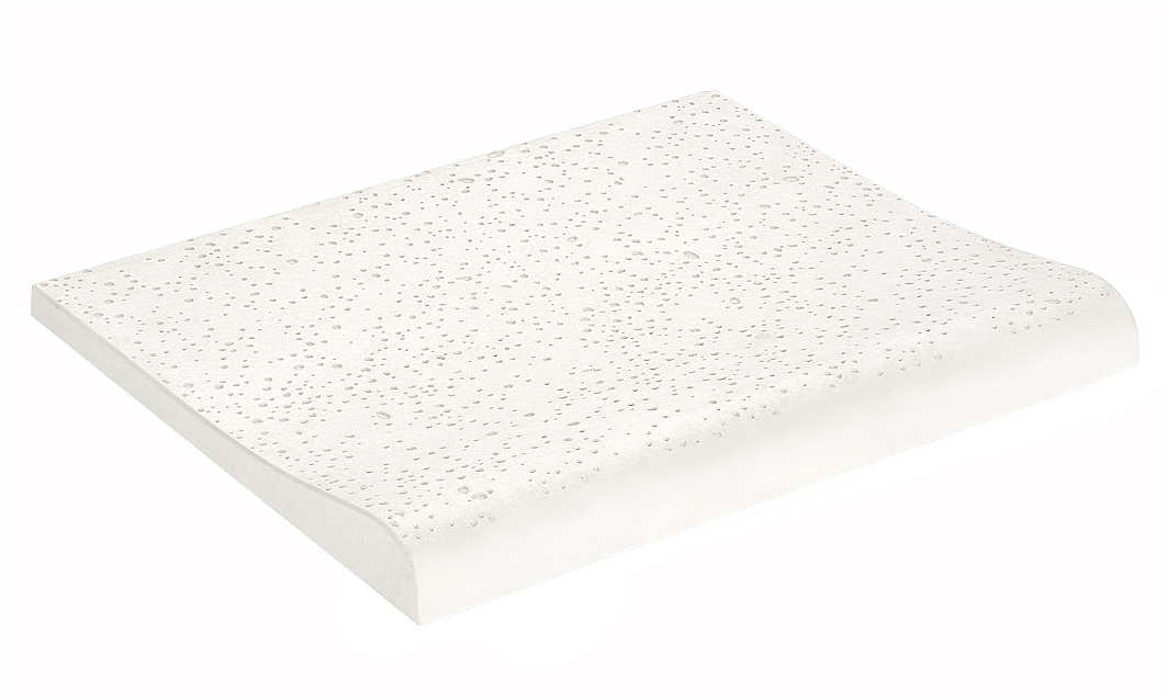 PATIO - BORDE P/ PISCINA ATERMICO BLANCO RECTO 40X49.5