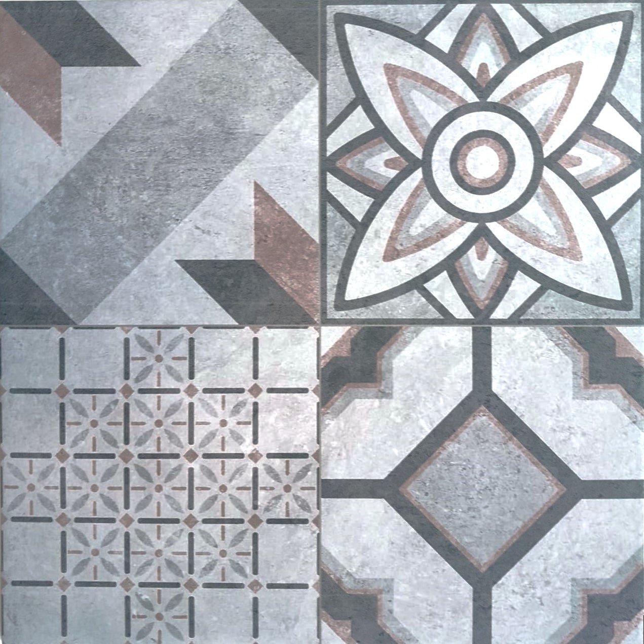 OXEN - ROCERSA - PORCELL.ALVAR GRIS DECORADO 60X60 (1.08)