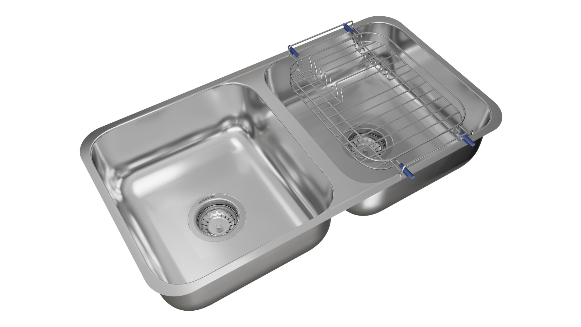 JOHNSON - PILETA DOBLE C37 70.8X37X15 - Imagen 4