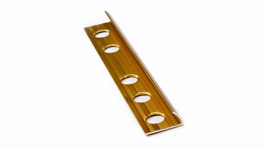 H&O - GUARDACANTO - ALUMINIO ORO BRILLANTE GAOB 9 MM