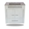 ACCECO - GOYA - VANITORY BLANCO LAQ. DE COLGAR 60X62 C/MES