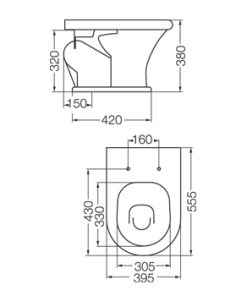 Alternative view of FERRUM - MURANO - INODORO CORTO 9 L