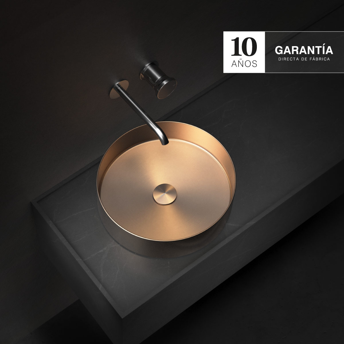 JOHNSON - SIGNATURE AURA - PILETA VANITORY 38 ROSE GOLD