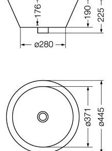 Alternative view of FERRUM - ARMONICA - BACHA MARINA CON TAPON CERAMICO