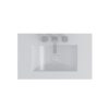 FERRUM - CADRIA - LAVATORIO CON MESADA PORCELANA 75CM 3AG